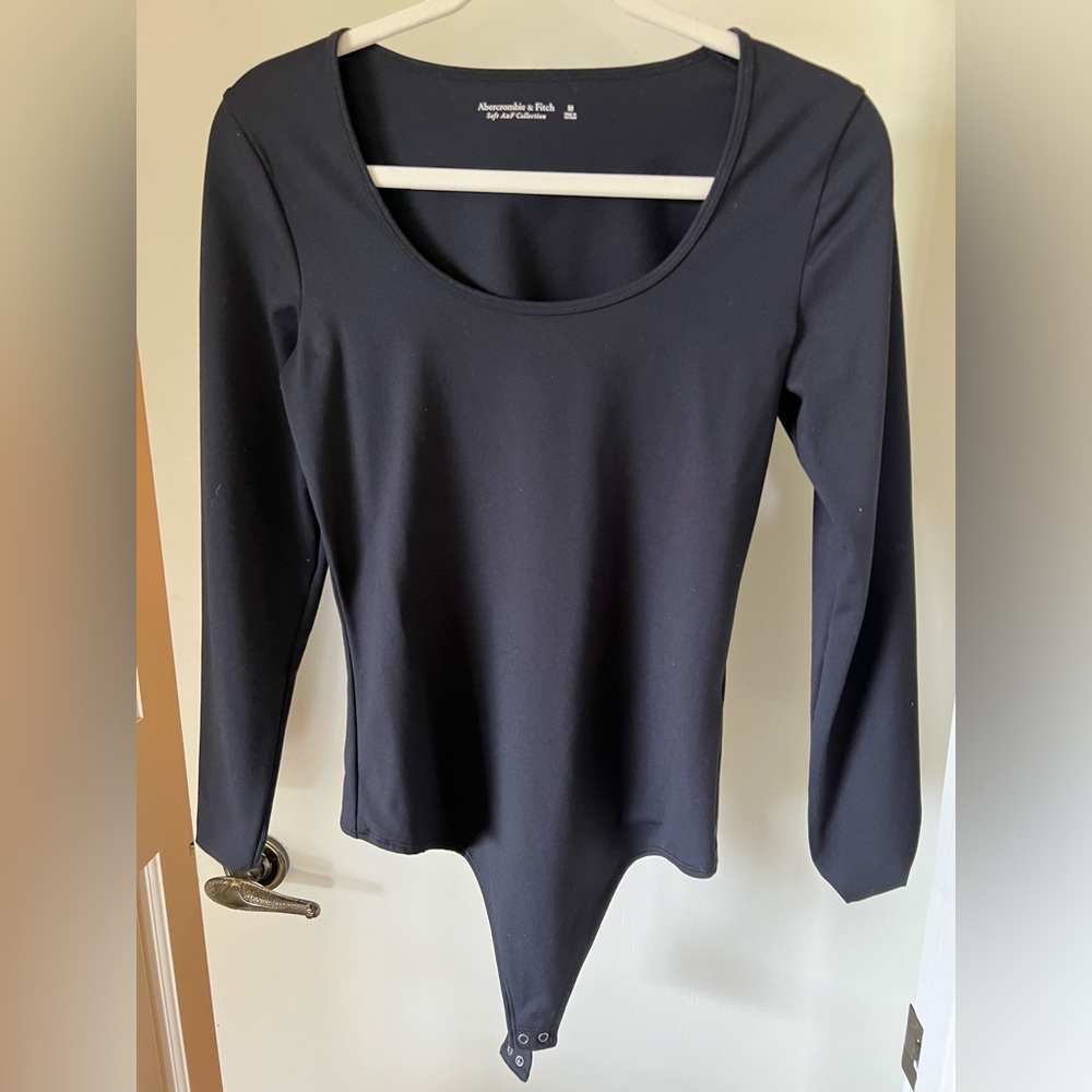 A&F Scoop Neck Bodysuit | Black | Medium